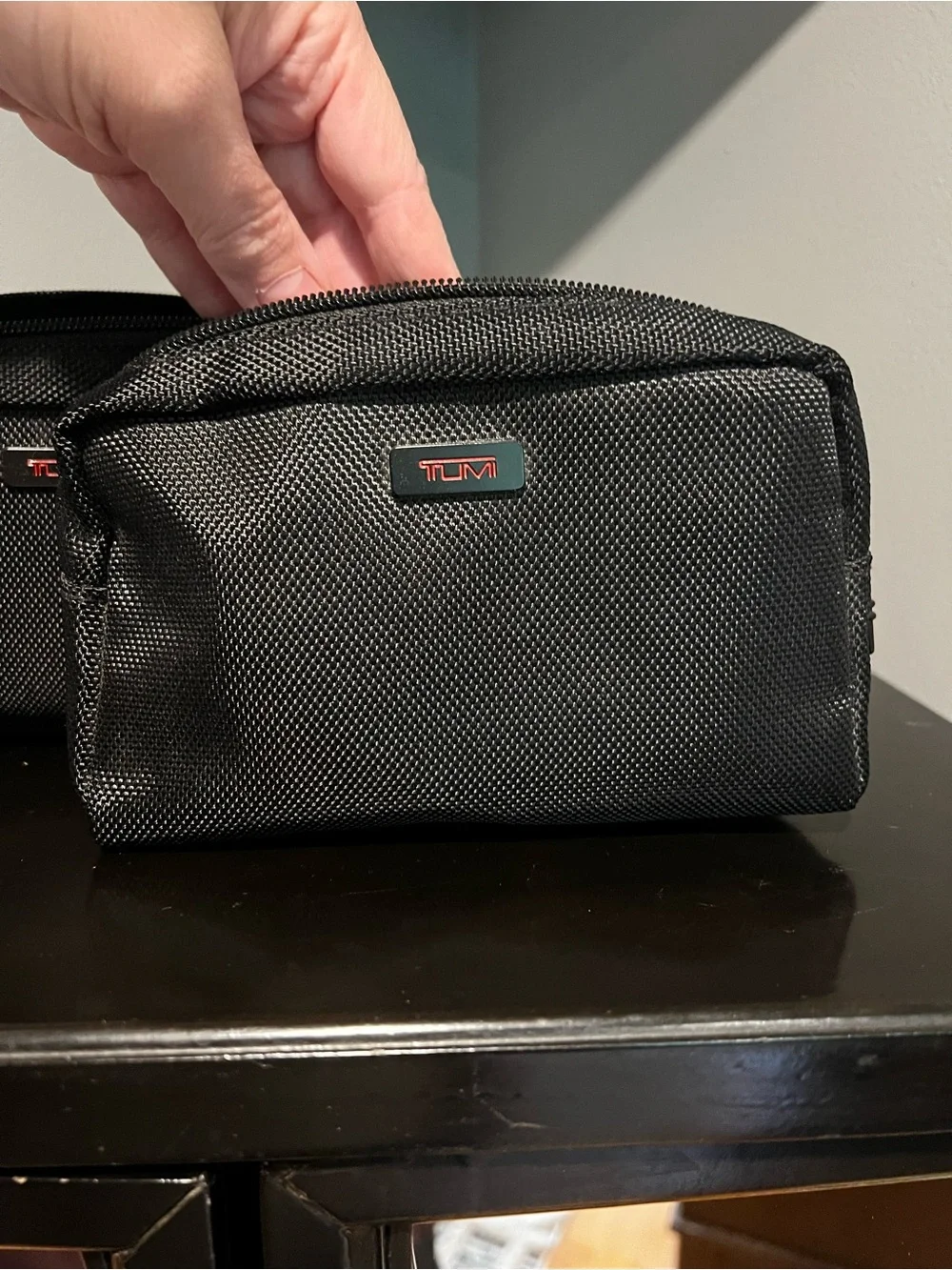 Set of Two Tumi Alpha Mini Amenity Case in Black
